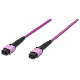 Кабель Lanmaster LAN-12M-12M/OM4B-20 12 волокон OM4, тип B (Key Up-Key Up), низкие потери, LSZH, 20 м, розовый