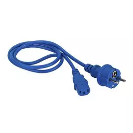 Кабель Lanmaster LAN-PP13/SH-10-BL C13-Schuko, 3х0.75, 220В, 10А, синий, 10 метров