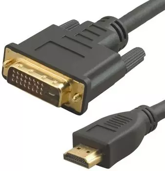 Кабель LAZSO WH-141(10m) соединительный HDMI-DVI. Максимальная скорость передачи 3,4Гбит/с, максимальное разрешение 2560x1600 (Dual link). Круглое се