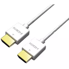 Кабель LAZSO WH-511(2m) Миниатюрный для передачи сигналов HDMI 1.4, максимальное разрешение 4Кх2К. Круглое сечение. Тип разъёмов А-А ( вилка-вилка),