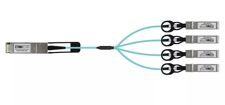Кабель LR-LINK LRAOC-QSFP+-4SFP+-3M AOC 3M