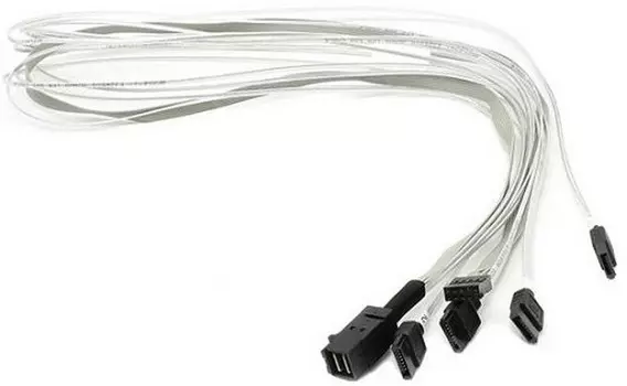 Кабель Luxshare L285SL015-SD-R Slimline SASx8 to 2*HDmSAS x4, 1M