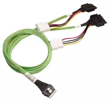 Кабель Luxshare L285SL028-SD-R Slimline SASx8 to 2x U.2 Direct, 1M