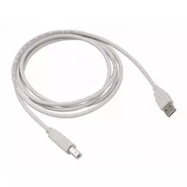 Кабель интерфейсный USB 2.0 Buro 359902 USB A(m) USB B(m) 1.8м серый плоский
