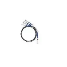 Кабель MELLANOX TECHNOLOGIES MC2609130-001 passive copper hybrid cable, ETH 40GbE to 4x10GbE, QSFP to 4xSFP+, 1m