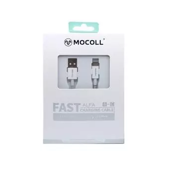 Кабель MOCOLL Alfa Series AC2W Type-A to Type-C, 3А, 60Вт, 1.5м, белый