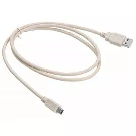 Кабель интерфейсный USB 2.0 Buro USB2.0-M5P-1 1м, серый