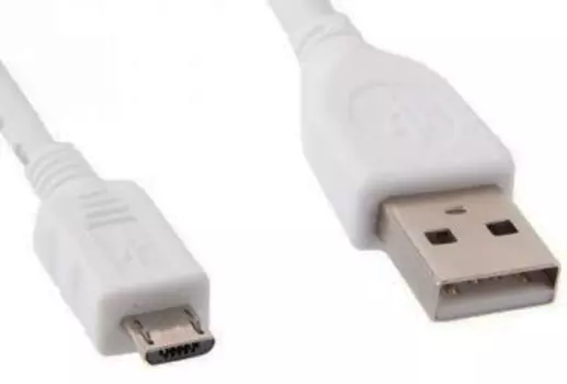Кабель интерфейсный USB 2.0 Cablexpert AM/microBM 5P CCP-mUSB2-AMBM-W-1M 1 м, Pro, экран, белый, пакет