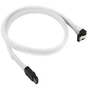 Кабель Nanoxia NXS6G4W 45 см, угловой разъем, белый