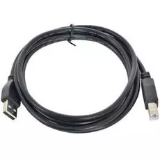 Кабель интерфейсный USB 2.0 Cablexpert AM/BM 4.5 м, Pro, экран, черный, пакет