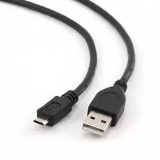 Кабель интерфейсный USB 2.0 Cablexpert AM/microBM 5P CCP-mUSB2-AMBM-0.5M 0.5 м, Pro, экран, черный, пакет