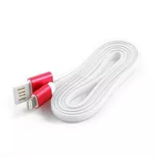 Кабель интерфейсный USB 2.0 Cablexpert AM/Lightning 8P CC-ApUSBr1m 1 м, силиконовый шнур, разъемы розовый металлик, пакет