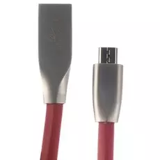 Кабель интерфейсный USB 2.0 Cablexpert CC-G-mUSB01R-1M AM/microB, серия Gold, длина 1м, красный, блистер