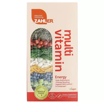 Zahler, Мультивитамины, энергетика, 60 капсул