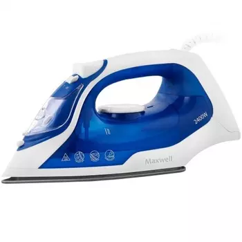 Утюг Maxwell MW-3007 2400Вт белый/синий