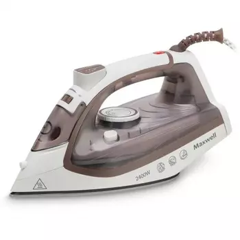 Утюг Maxwell MW-3047 2400Вт белый/коричневый