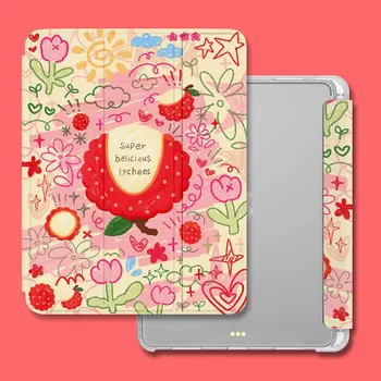 Чехол для iPad Air5 Креативный чехол для iPad с иллюстрацией фруктовых рисунков для iPad 2022, 10, 9, 2021, 9, 8, 7, 10,2 Air1/2 9,7 с подставкой для карандашей iPad 2021 Gen910.2