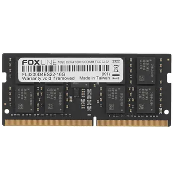 Память DDR4 SODIMM 16Gb, 3200MHz, CL22, 1.2 В, Foxline (FL3200D4ES22-16G)