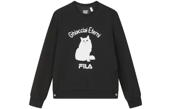 Женская толстовка ФИЛА FILA, цвет Black
