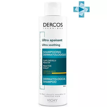 VICHY Успокаивающий шампунь-уход для сухих волос Dercos