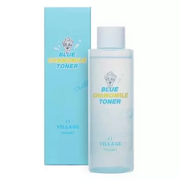 VILLAGE 11 FACTORY Успокаивающий тонер с экстрактом голубой ромашки Blue Chamomile Toner