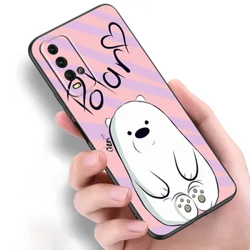 Милый медведь панда животное силиконовый чехол для телефона Xiaomi Redmi Note 11 10 9 8 Pro 11T 10T 10S 9S 8T 9 9A 9C 9T черный мягкий чехол Redmi 9