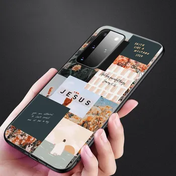 Христианский чехол с Библией Иисусом Христом для Samsung Galaxy S20 S21 FE S10 Lite Note 20 10 Lite S8 S9 + S10E S10 Plus, ультра черный чехол Samsung Note 10