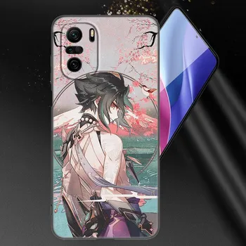 Чехол Genshin Impact Xiao для телефона Xiaomi Mi POCO X3 NFC GT M4 M3 12 11T 10T Pro A3 11 Lite NE 5G 12X 11i F3, мягкий черный чехол Xiaomi Mi A3 Lite