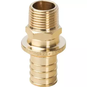 Переходник Stout 1/2"x25 мм наружная резьба латунь