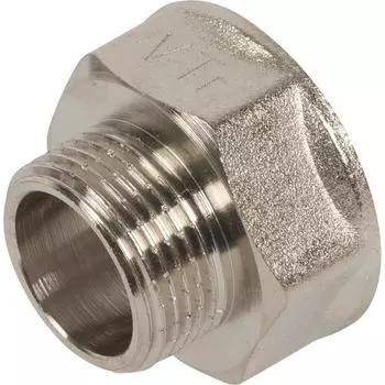 Переходник Valtec внутренняя-наружная резьба 1"х3/4" никелированная латунь VTr.592.N.0605