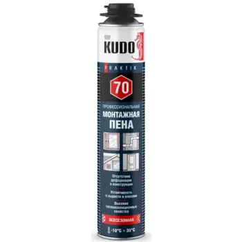 Пена монтажная профессиональная Kudo Praktik 70 всесезонная 1 л