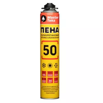 Пена монтажная профессиональная MasterTeks 50 всесезонная 670 мл