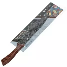 Нож кухонный Daniks, Wood&amp;Stone, шеф-нож, нержавеющая сталь, 20 см, рукоятка пластик, YW-A233-CH