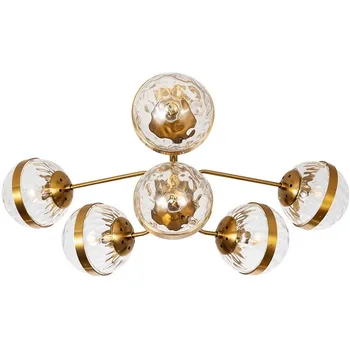 Потолочная люстра молекулы на штанге Arte Lamp Delacrua A7770PL-6PB