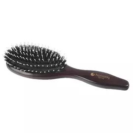 Щётка Lady Hairway массажная натуральная щетина на деревянной основе овальная 08132