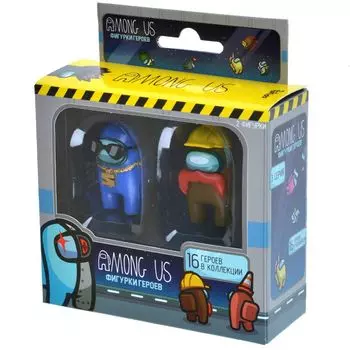 Among Us: 2 Фигурки. Серия 3 (герой с усами)