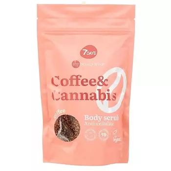 7DAYS Скраб для тела антицеллюлитный от растяжек кофейный с маслами COFFEE&CA, MY BEAUTY WEEK 250.0