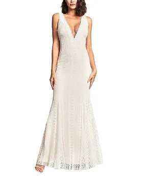 Платье Cadence Tadashi Shoji, слоновая кость/кремовый