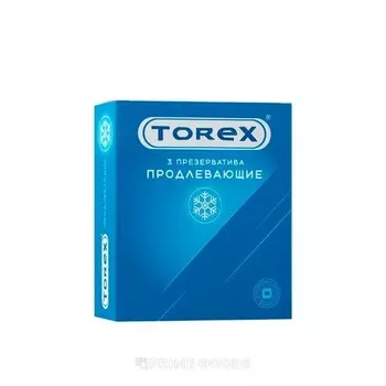 Презервативы Торекс с анестетиком гладкие, 3 шт