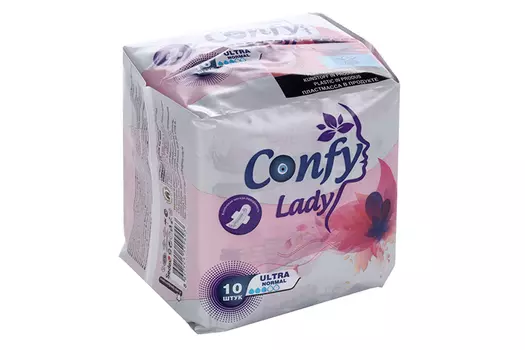Прокладки Confy Ultra Normal гигиенические с крылышками, 10 шт