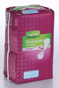 Прокладки Депенд уролог при недерж женск нормал, 12 шт