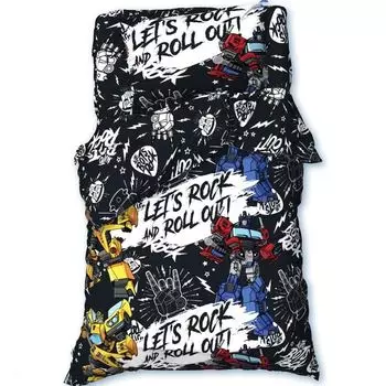 Постельное белье 1,5 сп Lets rock Transformers 143х215 см 150х214 см 50х70 см -1 шт