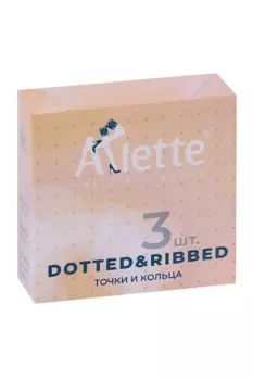 Презервативы Arlette Dotted&Ribbed Точки и кольца, 3 шт