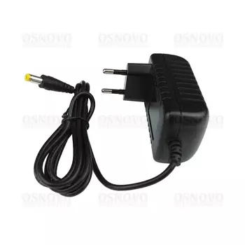 Блок питания Osnovo PS-12012, 12V, 1A (12W), штекер 2.1x5.5mm, черный