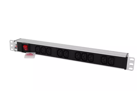 Блок розеток (PDU) Rem R-10-10C13-V-440-Z, 1U, кол-во розеток:10 (10xC13), 10А, черный/серебристый (30112226903)