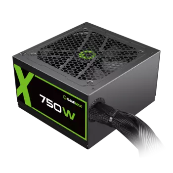 Блок питания 750 Вт ATX GameMax GX-750, 120 мм, 80 Plus Gold, Retail