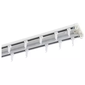 карниз 2-рядный УЮТ Трэк профильный 240см белый, арт.11.02ТО.492СТ.240