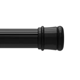 карниз для ванной комнаты MILARDO 110-200см алюминий черный