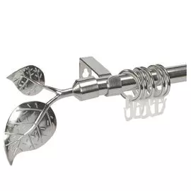 карниз телескоп. 1-рядный UGO LOKS 160-300см 19мм сталь наконечник лист, арт.FA0121
