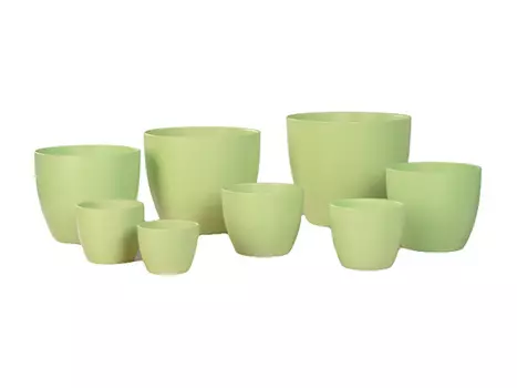 кашпо керамическое Light Green 920 d-19 см